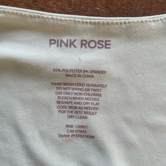 Pink Rose Cream Top - Picture 3 of 3